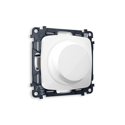 MO105510 Комплект механизма светорегулятора универсального OMEGA Белый глянец 25-600W/LED 5-300W QUANT (OP1055, VM136)