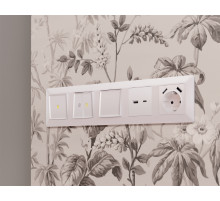 MA201030 Комплект механизма 1-кл перекрестного выключателя ALFA Жемчуг QUANT (AP2010, VM112)