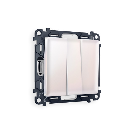 MA205010 Комплект механизма 3-кл выключателя ALFA Жемчуг QUANT (AP2050, VM133)