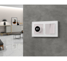 MA203030 Комплект механизма 2-клавишного перекрестного выключателя 10A-250V ALFA Жемчуг QUANT (AP2030, VM125)