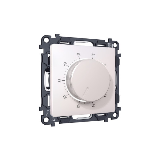 MA205710 Комплект механизма терморегулятора с датчиком для теплого пола с подсветкой 16A-250V ALFA Жемчуг QUANT (AP2057, VM1381)