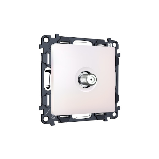 MA213050 Комплект механизма TV розетки SAT 5-2400MHz 3.5dB ALFA Жемчуг QUANT (AP2130, VM215)