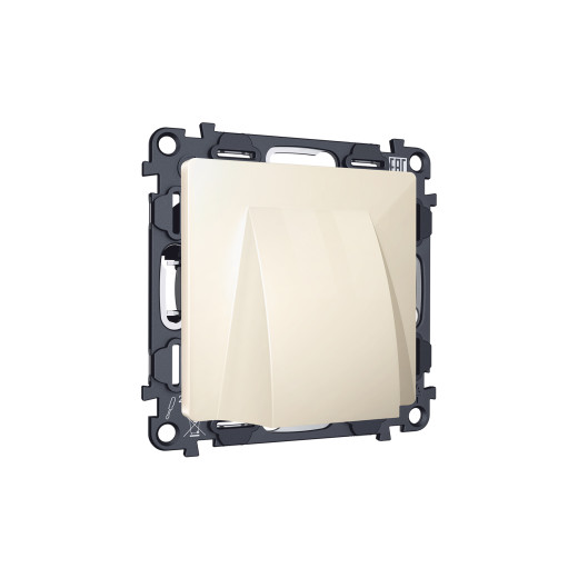 MA315810 Комплект вывода кабеля с фиксатором ALFA Бежевый глянец QUANT (AP3158, VM238)