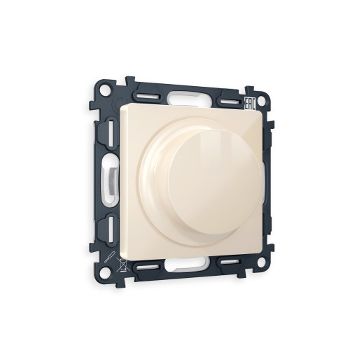 MA305510 Комплект механизма светорегулятора универсального ALFA Бежевый глянец 25-600W/LED 5-300W QUANT (AP3055, VM136)