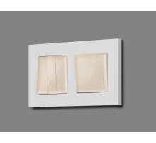 MA301020 Комплект механизма 1-кл проходного выключателя ALFA Бежевый глянец QUANT (AP3010, VM105)