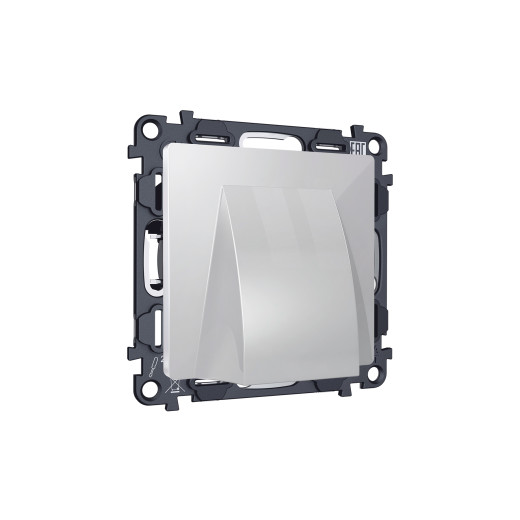 MA415810 Комплект вывода кабеля с фиксатором ALFA Серебро глянец QUANT (AP4158, VM238)