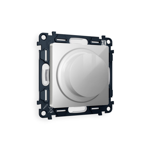 MA405510 Комплект механизма светорегулятора универсального ALFA Серебро глянец 25-600W/LED 5-300W QUANT (AP4055, VM136)