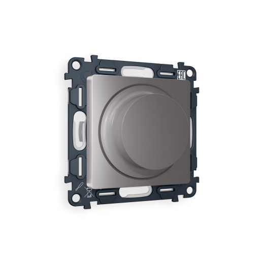 MA505510 Комплект механизма светорегулятора универсального ALFA Сталь матовый 25-600W/LED 5-300W QUANT (AP5055, VM136)