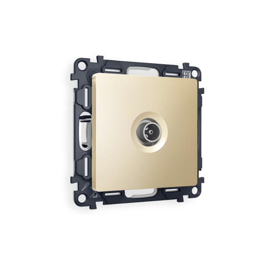 MA613010 Комплект механизма TV розетки оконечной ALFA Шампань 50-870 MHz 1dB QUANT (AP6130, VM202)