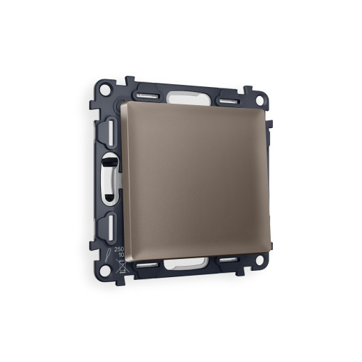 MA631020 Комплект механизма 1-кл проходного выключателя ALFA Темная бронза матовый QUANT (AP6310, VM105)