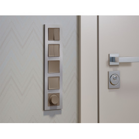 MA633020 Комплект механизма 2-кл выключателя ALFA Темная бронза матовый QUANT (AP6330, VM120)