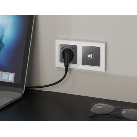 MA663050 Комплект механизма TV розетки SAT 5-2400MHz 3.5dB ALFA Антрацит серый QUANT (AP6630, VM215)