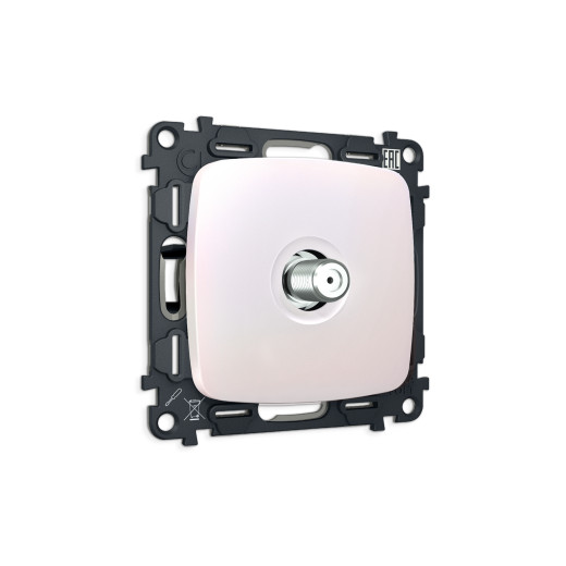 MO213050 Комплект механизма TV розетки SAT 5-2400MHz 3.5dB OMEGA Жемчуг QUANT (OP2130, VM215)