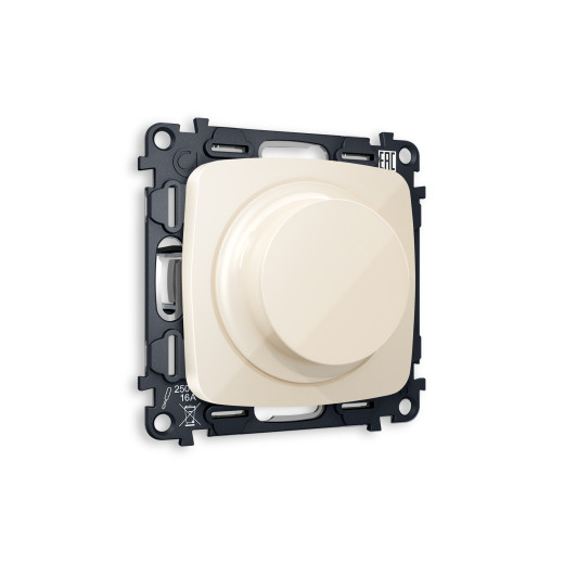 MO305510 Комплект механизма светорегулятора универсального OMEGA Бежевый глянец 25-600W/LED 5-300W QUANT (OP3055, VM136)