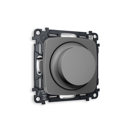 MO655510 Комплект механизма светорегулятора универсального OMEGA Антрацит серый 25-600W/LED 5-300W QUANT (OP6555, VM136)