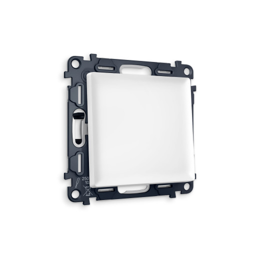 MA121030 Комплект механизма 1-кл перекрестного выключателя ALFA Белый матовый QUANT (AP1210, VM112)