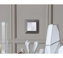 MA123030 Комплект механизма 2-клавишного перекрестного выключателя 10A-250V ALFA Белый матовый QUANT (AP1230, VM125)