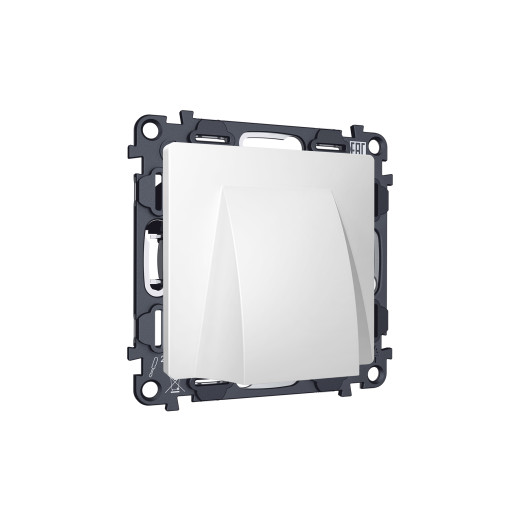 MA135810 Комплект вывода кабеля с фикатором ALFA Белый матовый QUANT (AP1358, VM238)