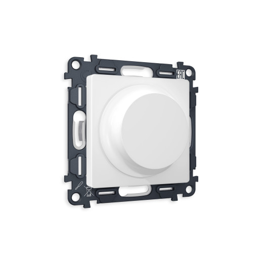 MA125510 Комплект механизма светорегулятора универсального ALFA Белый матовый 25-600W/LED 5-300W QUANT (AP1255, VM136)