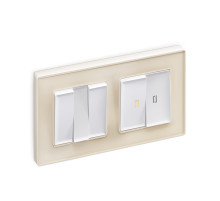 MA125010 Комплект механизма 3-кл выключателя ALFA Белый матовый QUANT (AP1250, VM133)