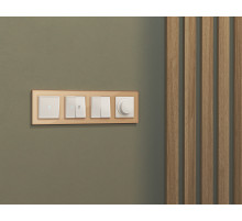 MA125510 Комплект механизма светорегулятора универсального ALFA Белый матовый 25-600W/LED 5-300W QUANT (AP1255, VM136)