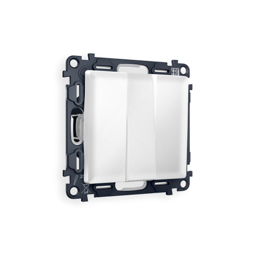 MA125010 Комплект механизма 3-кл выключателя ALFA Белый матовый QUANT (AP1250, VM133)