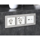 MA129010 Комплект механизма электрической розетки ALFA Белый матовый 2USB A+A 18W (быстрая зарядка) с/з QUANT (AP1290, VM155)