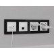 MA132005 Комплект механизма компьютерной розетки RJ-45 экранированной с автоматической защитной шторкой ALFA Белый матовый QUANT (AP1320, VM185)