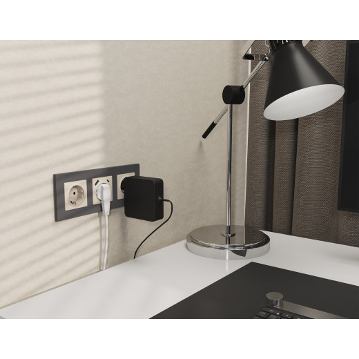 MA330010 Комплект механизма электрической розетки ALFA Бежевый матовый 2USB A+C 20W (быстрая зарядка) с/з QUANT (AP3300, VM160)