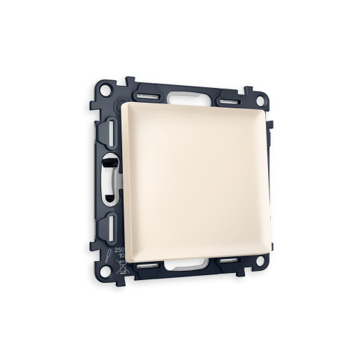 MA321030 Комплект механизма 1-кл перекрестного выключателя ALFA Бежевый матовый QUANT (AP3210, VM112)