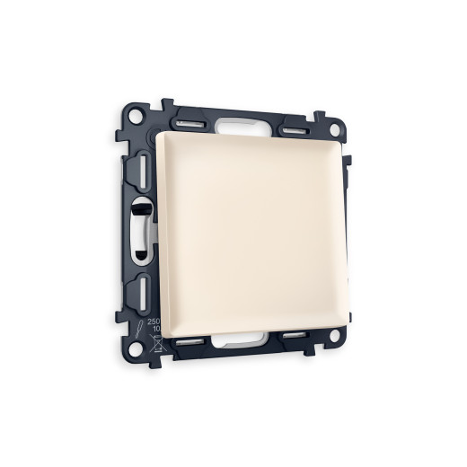 MA321020 Комплект механизма 1-кл проходного выключателя ALFA Бежевый матовый QUANT (AP3210, VM105)