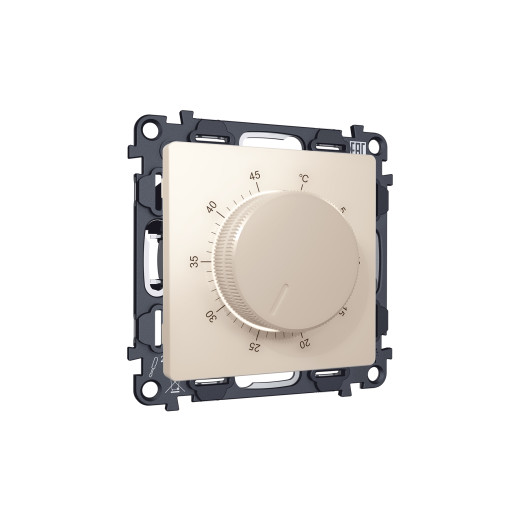 MA325710 Комплект механизма терморегулятора с датчиком для теплого пола с подсветкой 16A-250V ALFA Бежевый матовый QUANT (AP3257, VM1381)