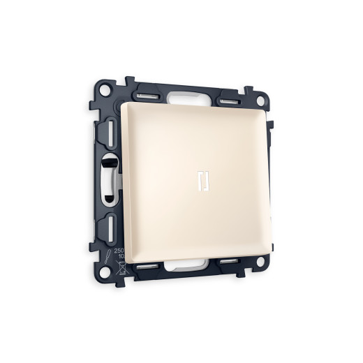 MA322015 Комплект механизма 1-кл выключателя с подсветкой 5600K ALFA Бежевый матовый QUANT (AP3220, VM101, G14W)