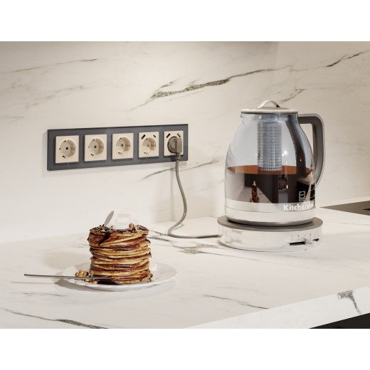 MA329010 Комплект механизма электрической розетки ALFA Бежевый матовый 2USB A+A 18W (быстрая зарядка) с/з QUANT (AP3290, VM155)