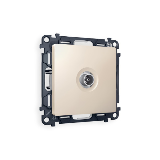 MA333010 Комплект механизма TV розетки оконечной ALFA Бежевый матовый 50-870 MHz 1dB QUANT (AP3330, VM202)