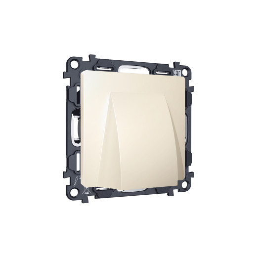 MA335810 Комплект вывода кабеля с фиксатором ALFA Бежевый матовый QUANT (AP3358, VM238)