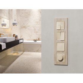 MA325510 Комплект механизма светорегулятора универсального ALFA Бежевый матовый 25-600W/LED 5-300W QUANT (AP3255, VM136)