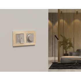 MA365510 Комплект механизма светорегулятора универсального ALFA Серо-бежевый матовый 25-600W/LED 5-300W QUANT (AP3655, VM136)