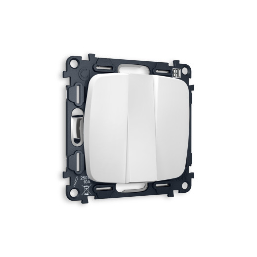 MO125010 Комплект механизма 3-кл выключателя OMEGA Белый матовый QUANT (OP1250, VM133)