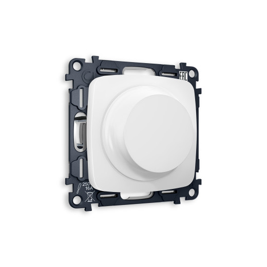 MO125510 Комплект механизма светорегулятора универсального OMEGA Белый матовый 25-600W/LED 5-300W QUANT (OP1255, VM136)