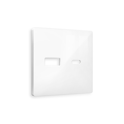 AP1110 Лицевая панель ALFA (Белый глянец) для розетки 2USB тип A+C QUANT