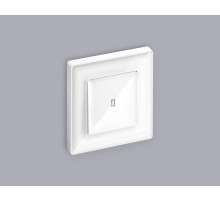 AP1020 Лицевая панель ALFA (Белый глянец) для 1-кл выключателей с подсветкой QUANT