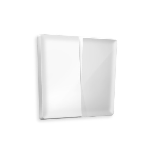 AP1030 Лицевая панель ALFA (Белый глянец) для 2-кл выключателей QUANT