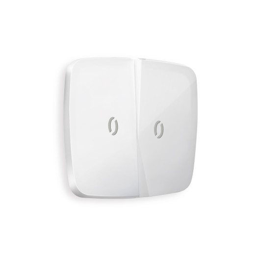 OP1040 Лицевая панель OMEGA (Белый глянец) для 2-кл выключателей с подсветкой QUANT