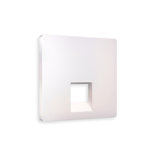 AP2120 Лицевая панель ALFA (Жемчуг) для компьютерной/телефонной розетки RJ-45/RJ-11 QUANT