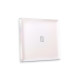 AP2020 Лицевая панель ALFA (Жемчуг) для 1-кл выключателей с подсветкой QUANT