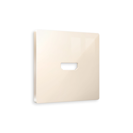 AP3140 Лицевая панель ALFA (Бежевый глянец) для HDMI розетки QUANT