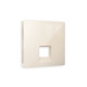 AP3120 Лицевая панель ALFA (Бежевый глянец) для компьютерной/телефонной розетки RJ-45/RJ-11 QUANT