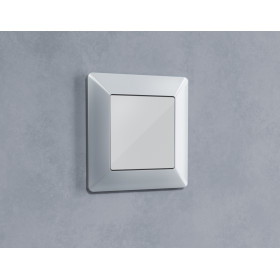 AP4160 Лицевая панель ALFA (Серебро глянец) заглушка для суппорта QUANT