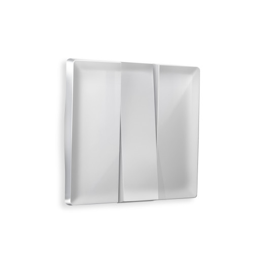 AP4050 Лицевая панель ALFA (Серебро глянец) для 3-кл выключателей QUANT